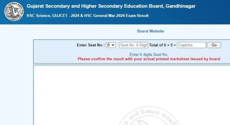 GSEB Gujarat Board 12th Result